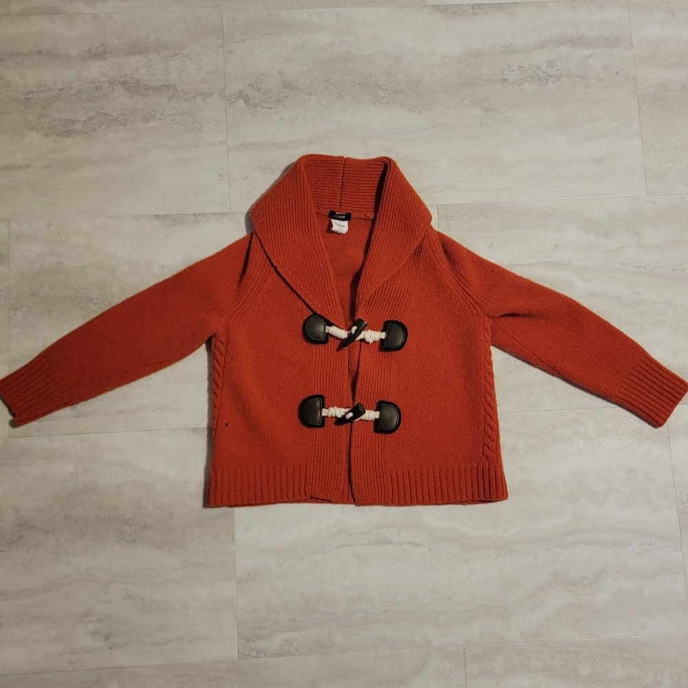 Vintage Toggle J Crew Womens Lambs Wool And Cashmere Cardigan Small